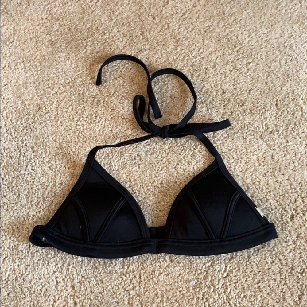Black triangle swim suit
